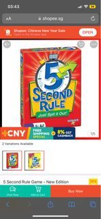 5 second rule board game SALE