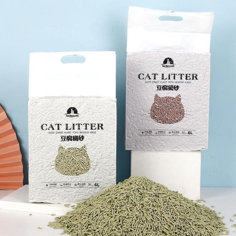 6L Cat Litter Tofu Biodegradable Flushable Toilet Quick Dissolve Plant