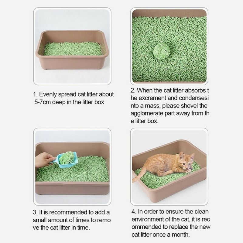 6L Cat Litter Tofu Biodegradable Flushable Toilet Quick Dissolve Plant