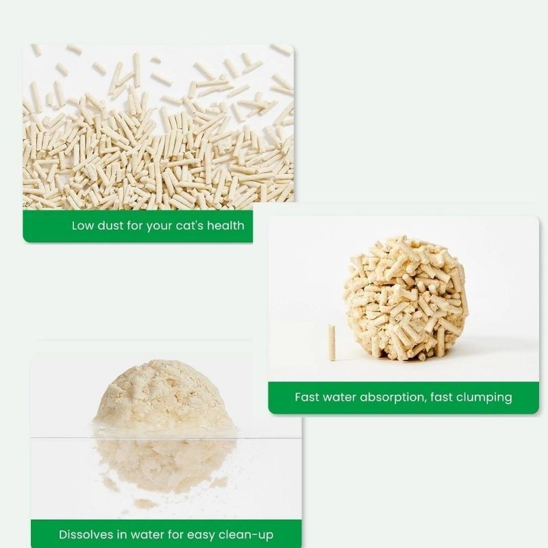 6L Cat Litter Tofu Biodegradable Flushable Toilet Quick Dissolve Plant