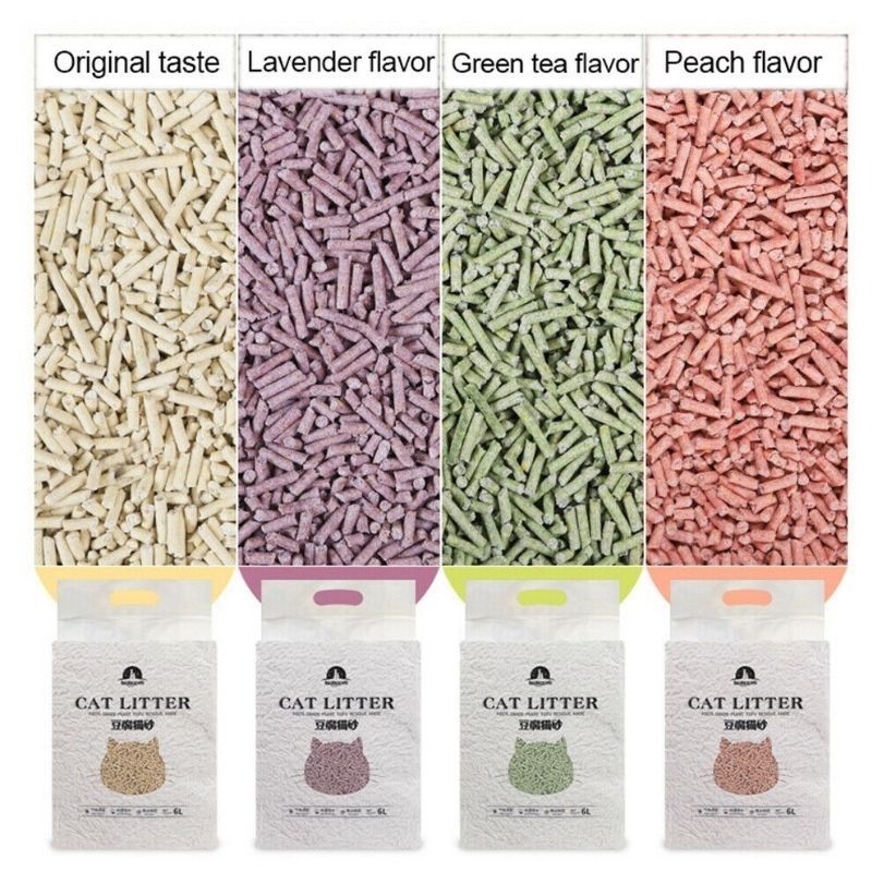 6L Cat Litter Tofu Biodegradable Flushable Toilet Quick Dissolve Plant