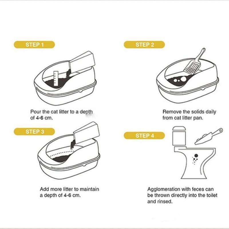 6L Cat Litter Tofu Biodegradable Flushable Toilet Quick Dissolve Plant