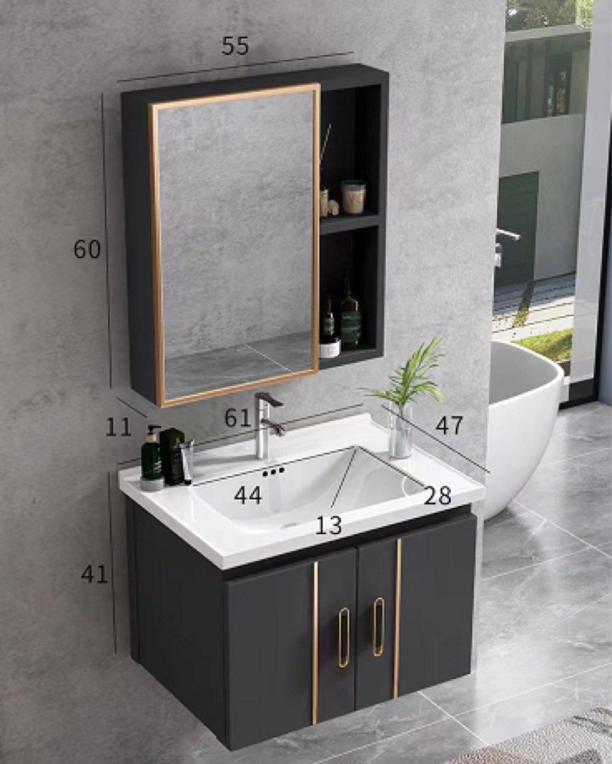 60 / 70/ 80CM. Bathroom Vanity Mirror Set / Bathroom / Basin