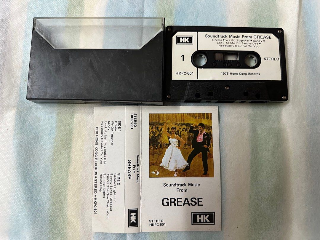 8184]Soundtrack 錄音帶Grease, 興趣及遊戲, 音樂、樂器& 配件, 音樂與