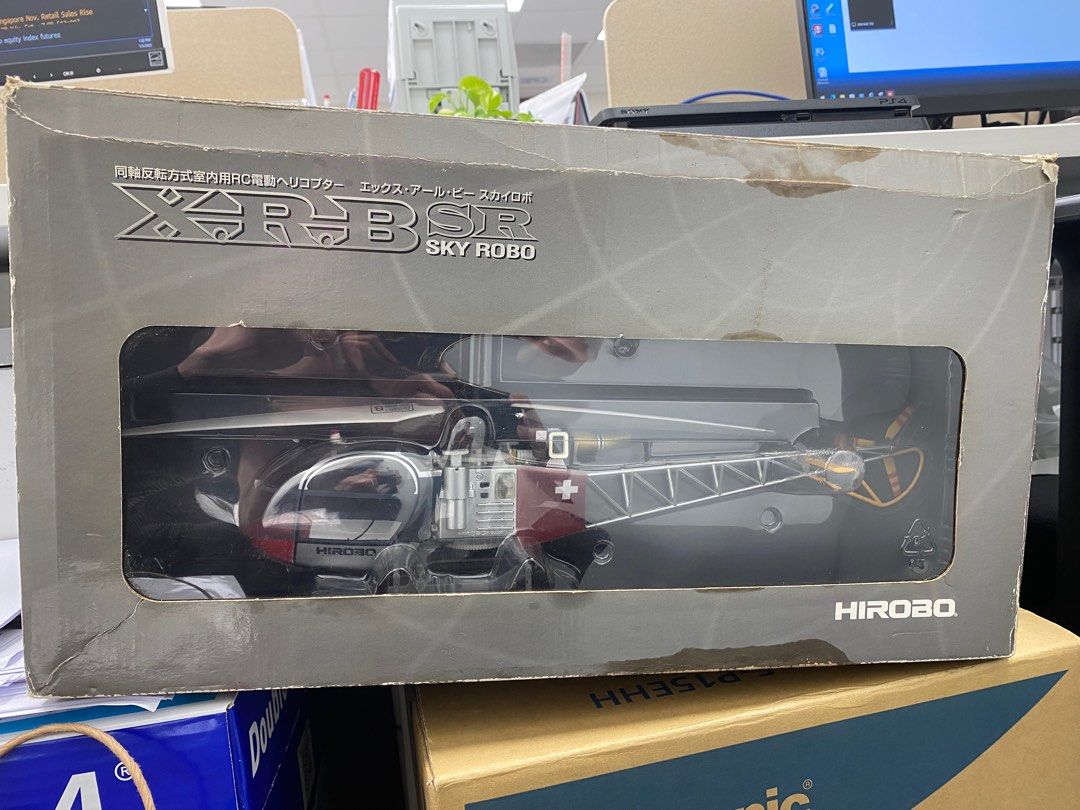 HIROBO XRB SR SKY ROBO 同軸反転方式室内用電動へリコブター X.R.B SR SKY ROBO 同軸反転方式室内用RC電動ヘリコプター（倉庫