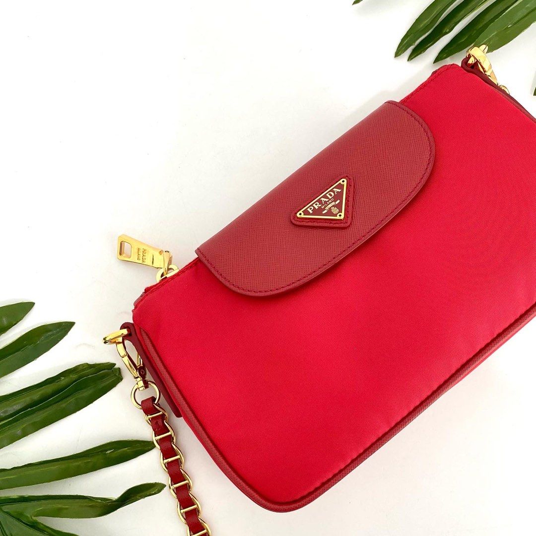 Prada crossbody red cheap