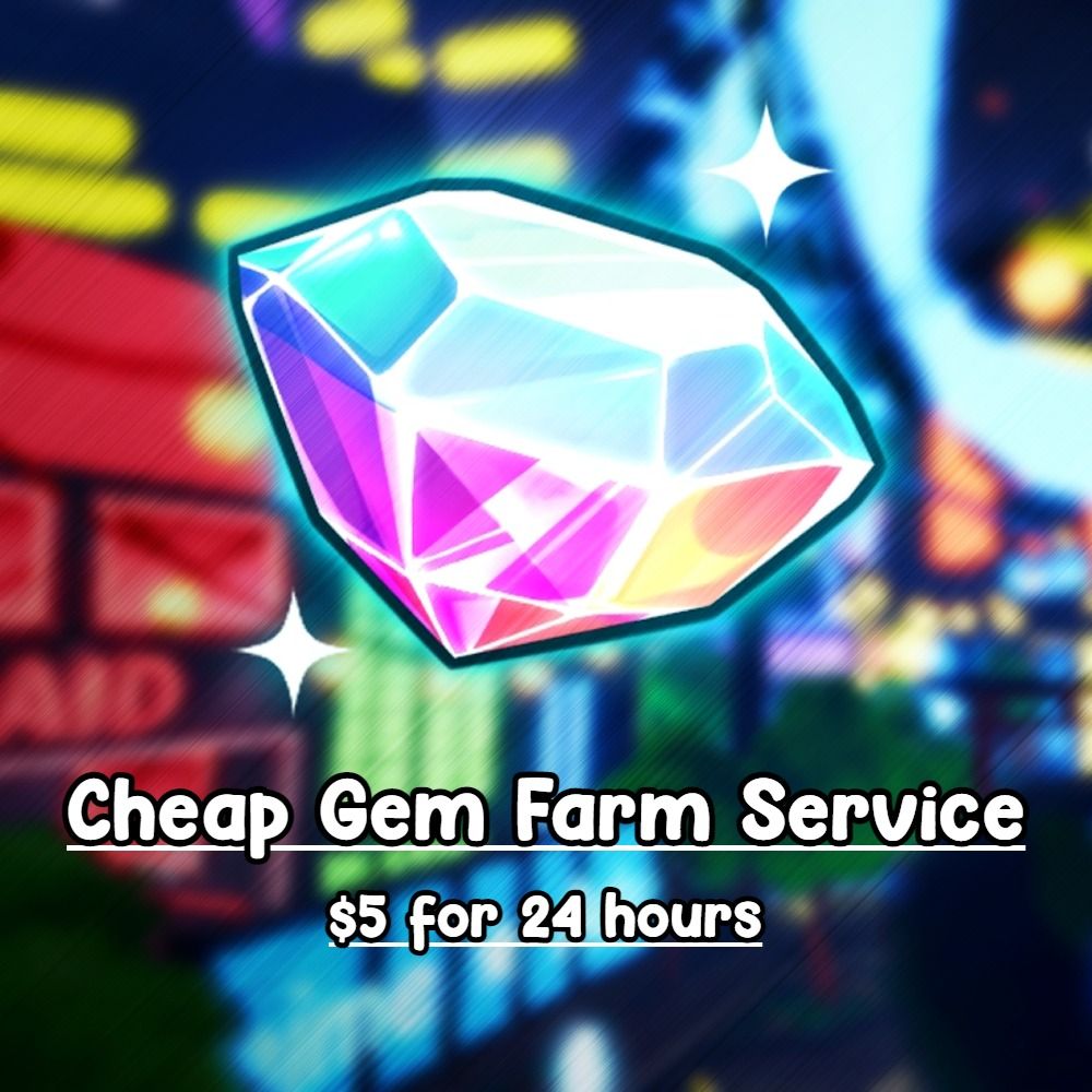 💎 Cheap Gems Farming Service | Roblox Anime Adventures, Video Gaming,  Gaming Accessories, In-Game Products on Carousell
