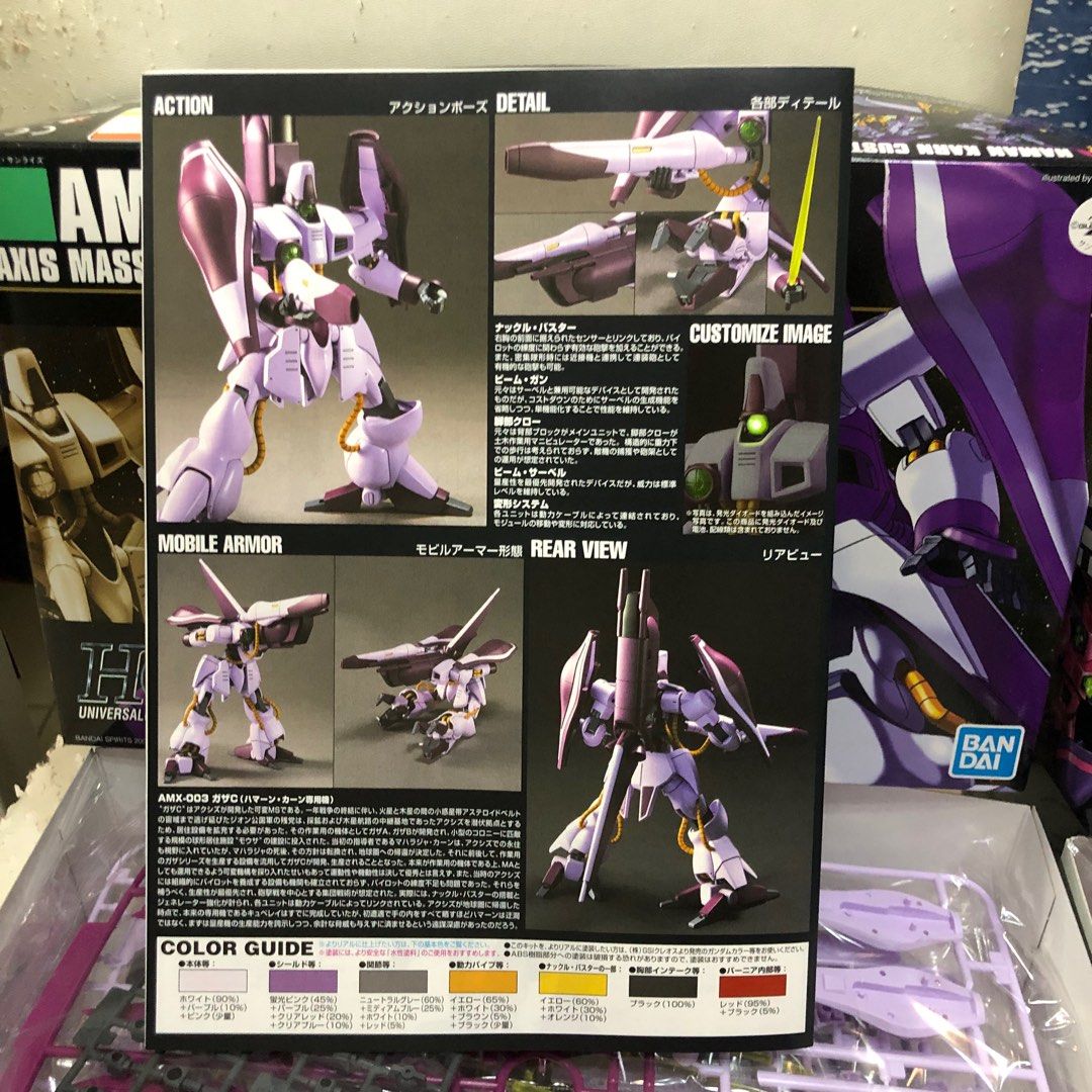HGUC 1/144 AMX-003 GAZA C - INFORMACIÓN DE