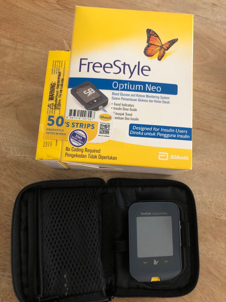 Abbott Freestyle Optium Neo including test strip and lancets, Health