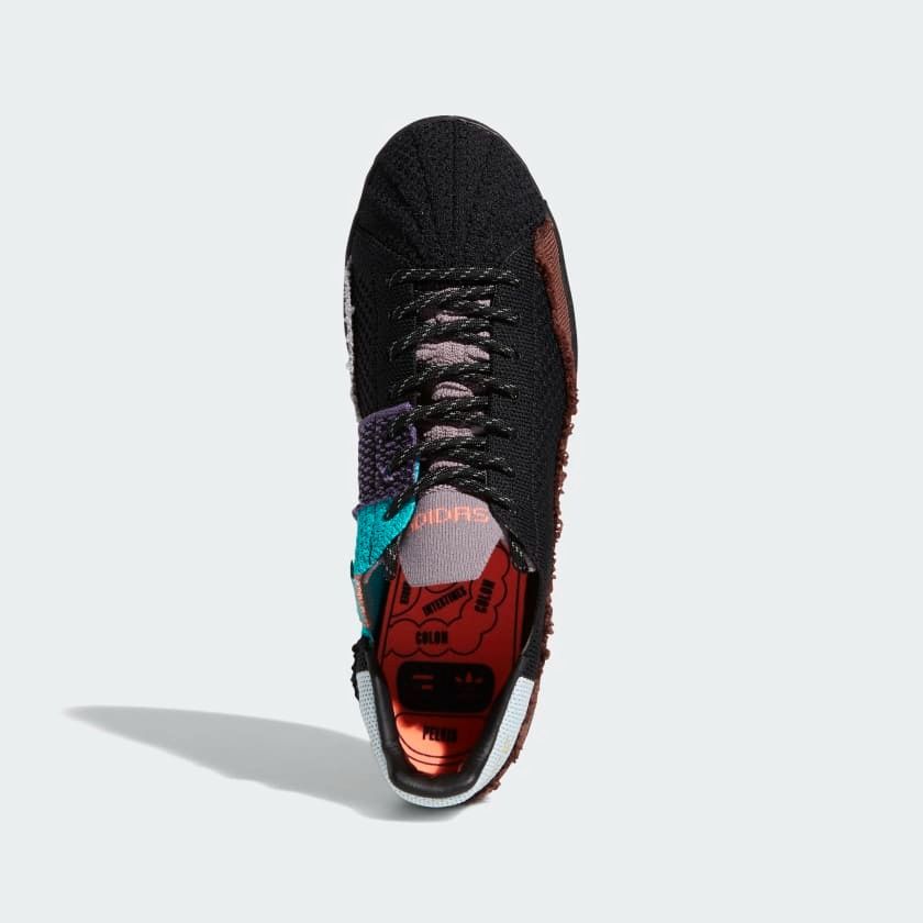 Adidas pharrell williams online black running shoes