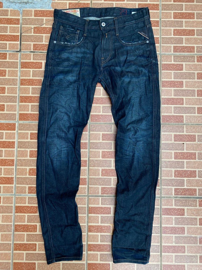 ANBASS REPLAY BLUE JEANS MFG.Co. Men s Fashion Bottoms Jeans on