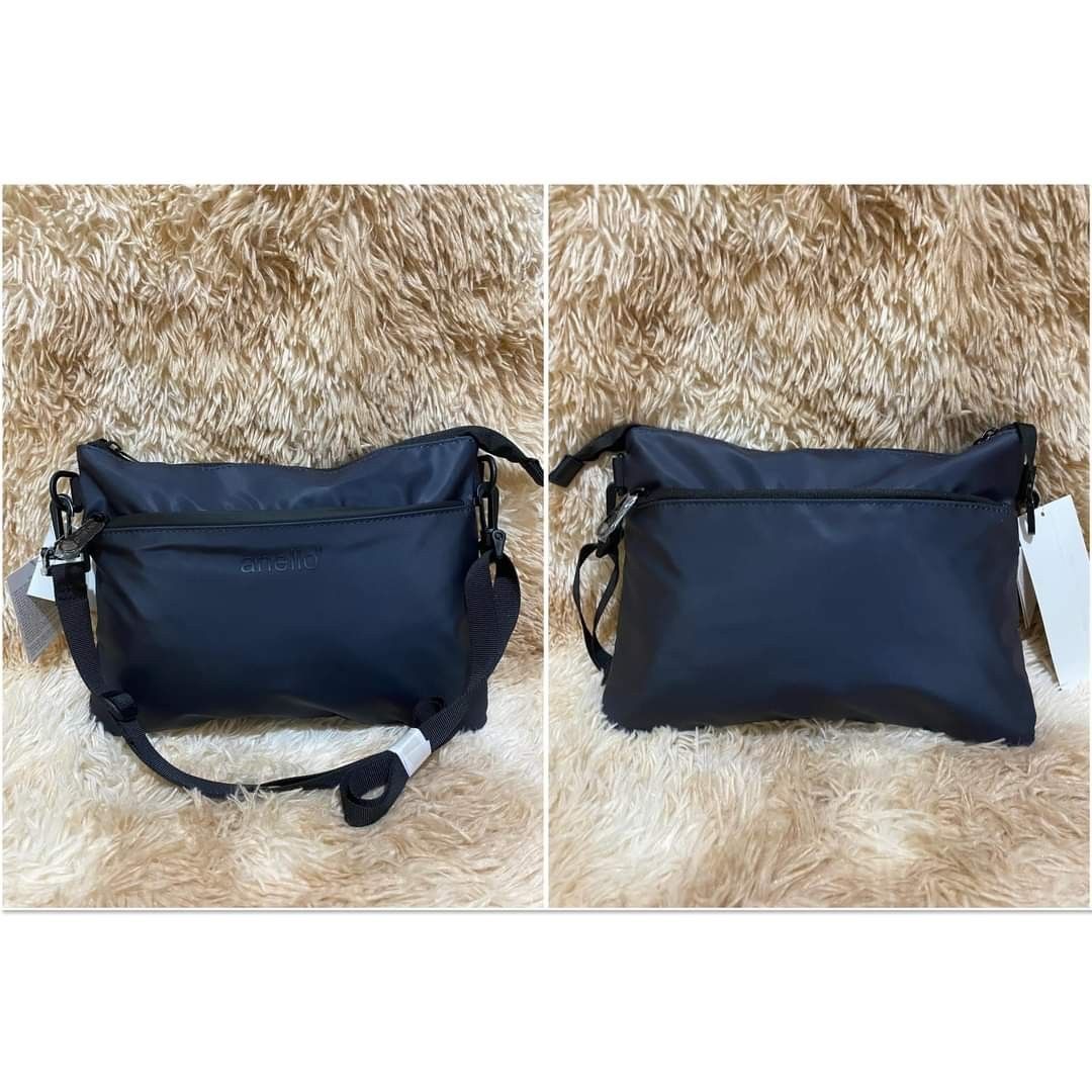 Authentic Anello Bag (Dark Blue, Medium), Women's Fashion, Bags & Wallets,  Cross-body Bags on Carousell