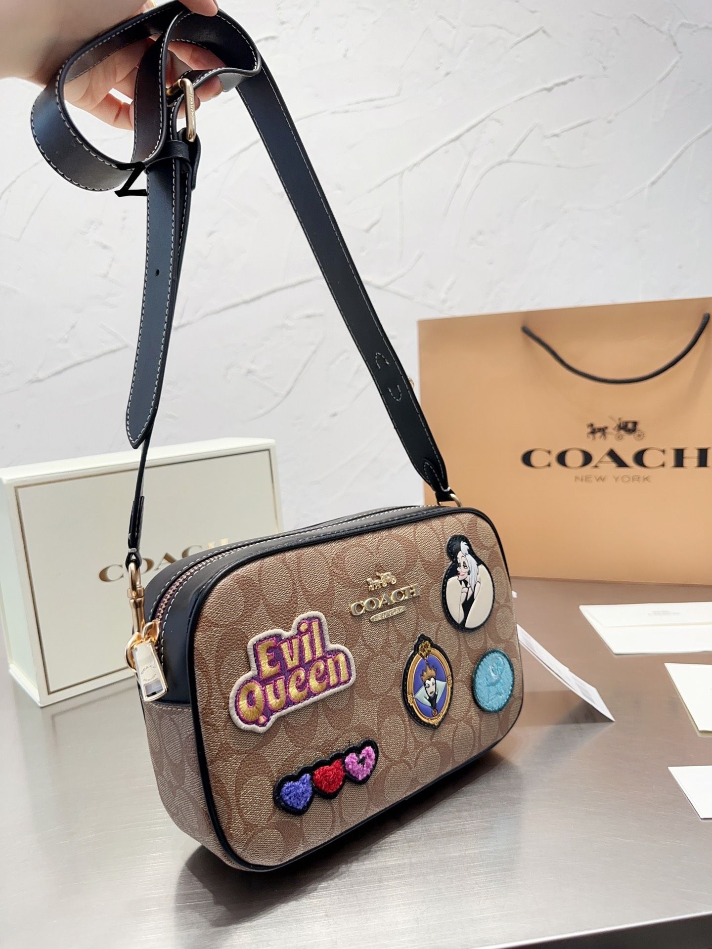 Coach x disney camera bag online