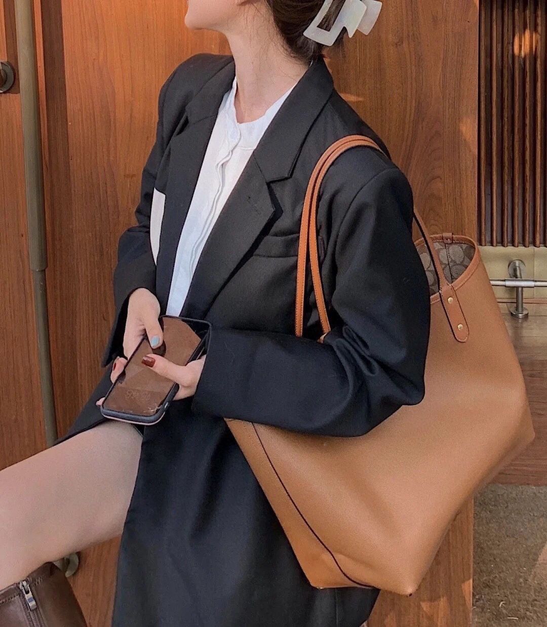 Coach reversible market tote shop