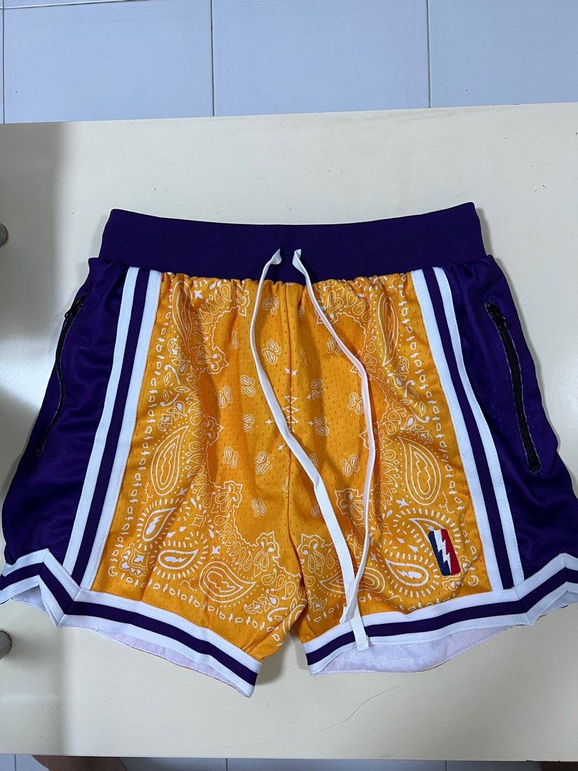 100% Authentic Bape x Mitchell Ness 09 10 Warriors Shorts Mens curry Large