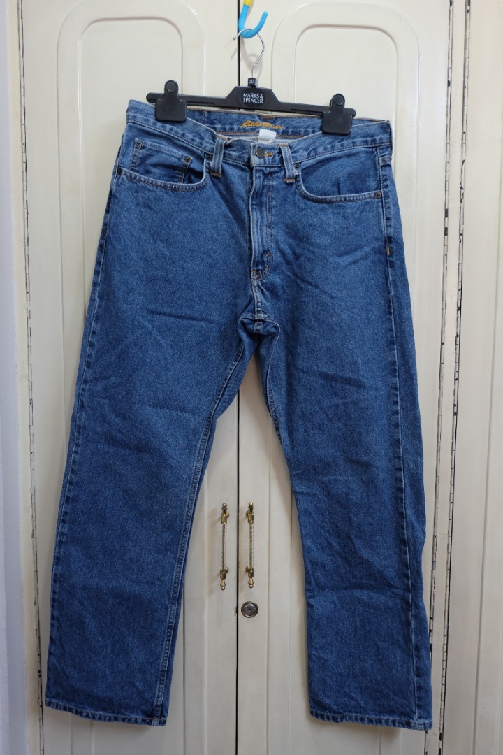 Authentic Denim (Blue) Eddie Bauer Jeans, Men's Fashion, Bottoms, Jeans ...