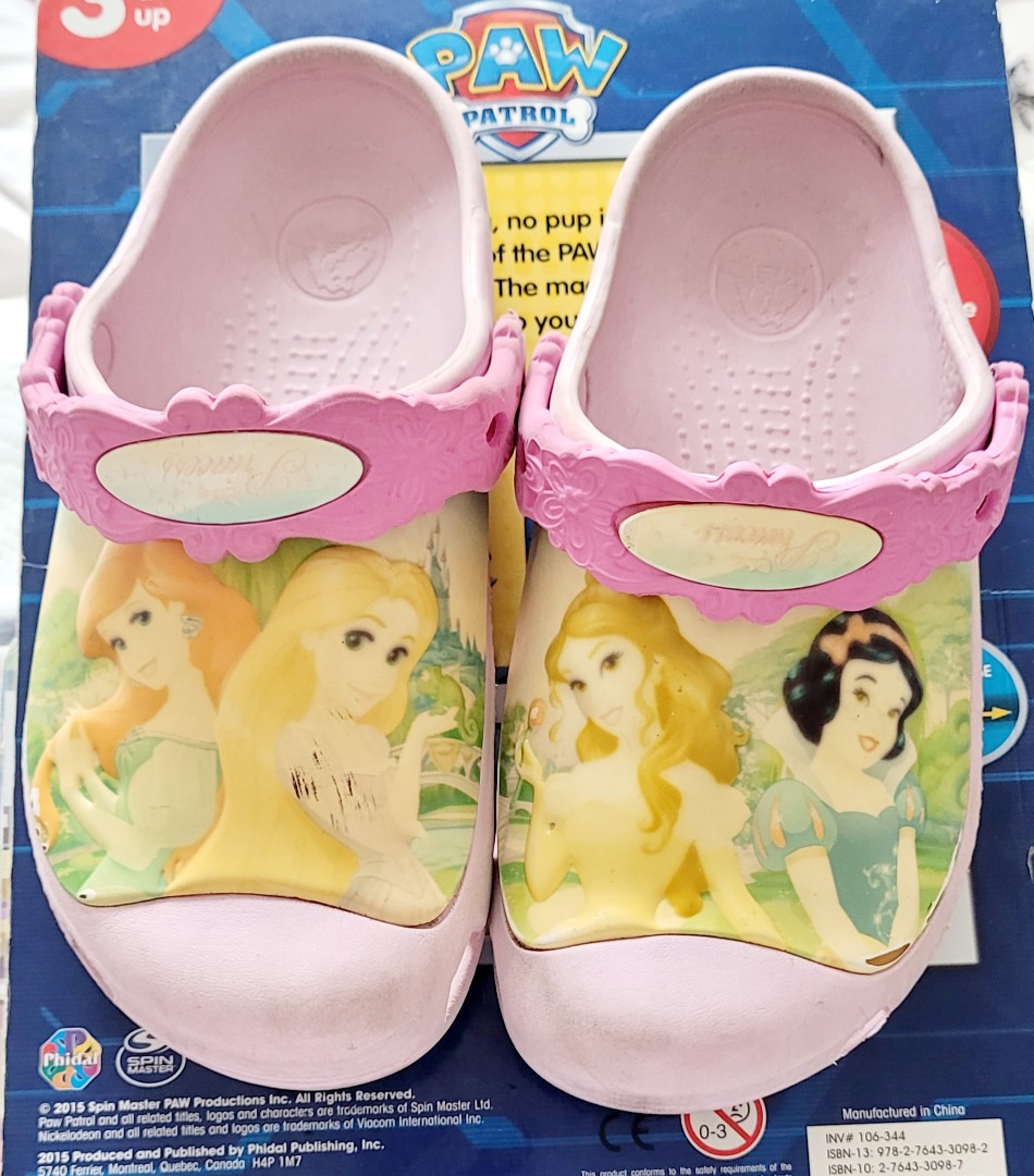Authentic Disney Princess Crocs, Babies & Kids, Babies & Kids Fashion on Carousell