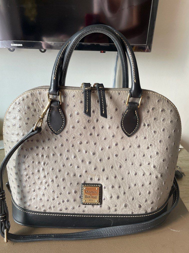 Dooney and bourke best sale black ostrich purse