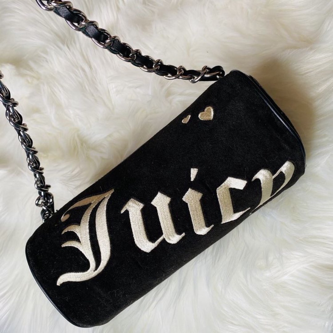 authentic juicy couture black mini barrel bag rare, Women's Fashion ...