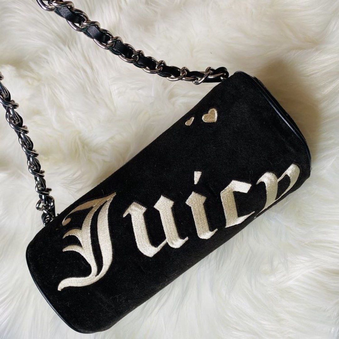Juicy Couture Licorice Mini Barrel Bag Black - $45 (43% Off Retail