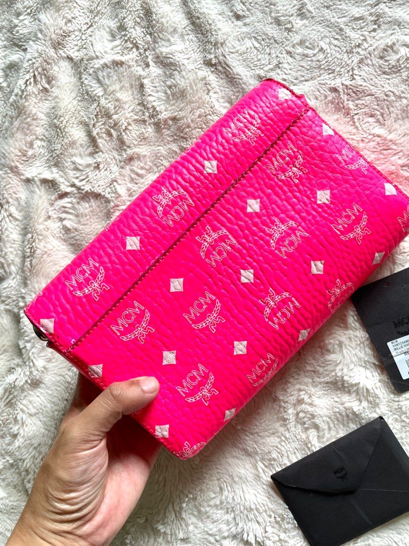 Mcm neon hot sale pink crossbody