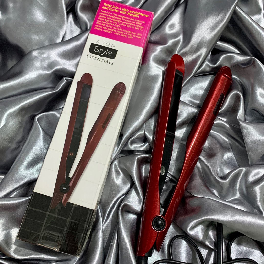 Avon Twist 2 in 1 Hair straightener and Curler with Keratin