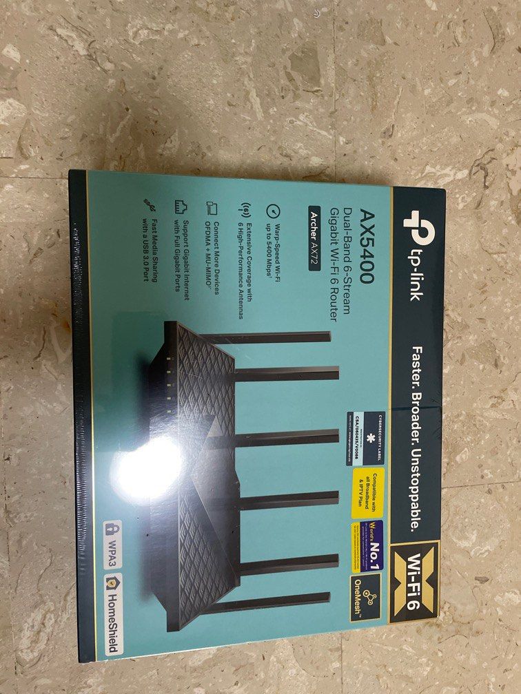 AX5400 Tplink Router Dual Band 6 stream wifi, Computers & Tech, Office ...