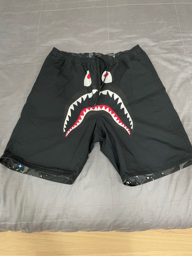 Bape space camo reversible shorts Men s Fashion Bottoms Shorts on Carousell