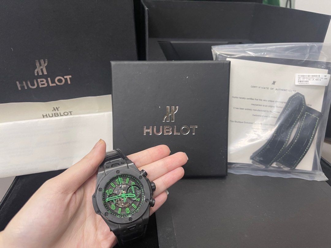 BEST PRICE HUBLOT BIG BANG UNICO GREENLuxury Watches on Carousell