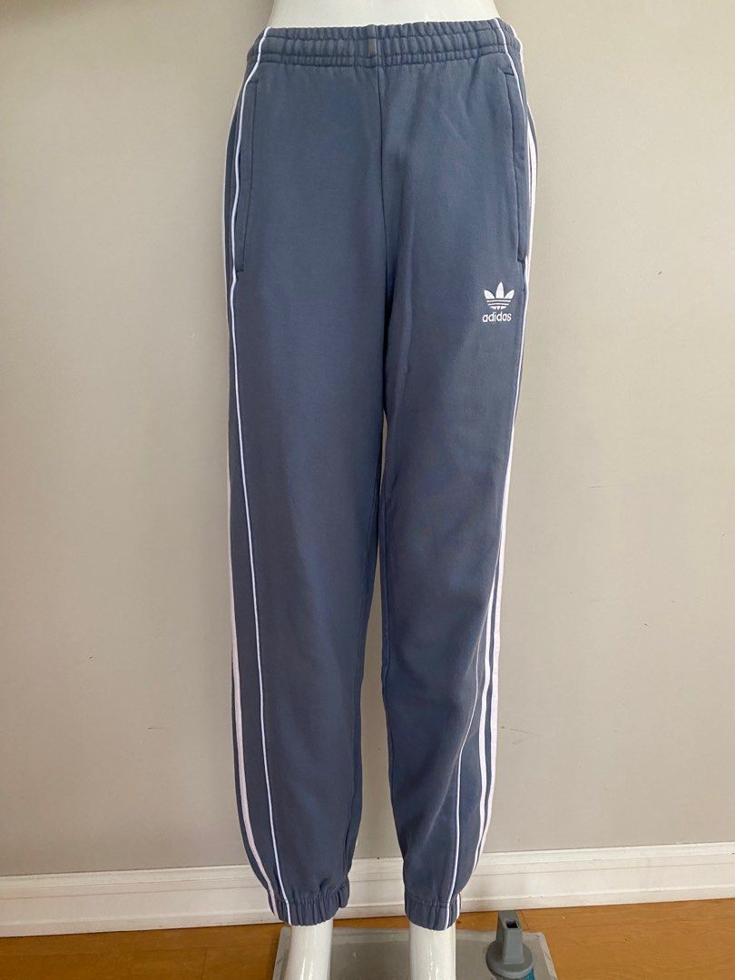 Blue Adidas Joggers, Men's Fashion, Bottoms, Joggers on Carousell