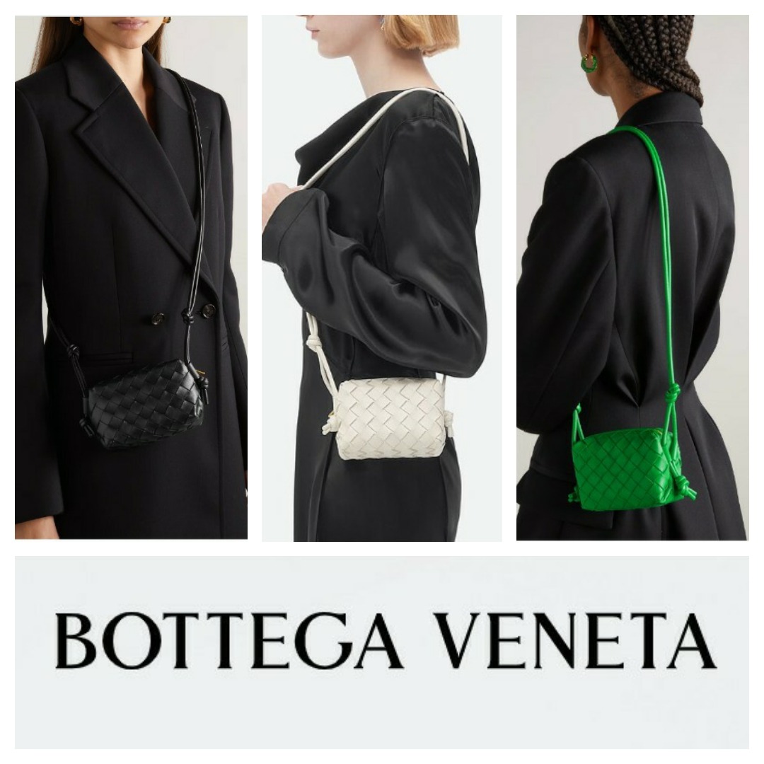 Bottega Veneta Candy Loop Camera Bag in Green