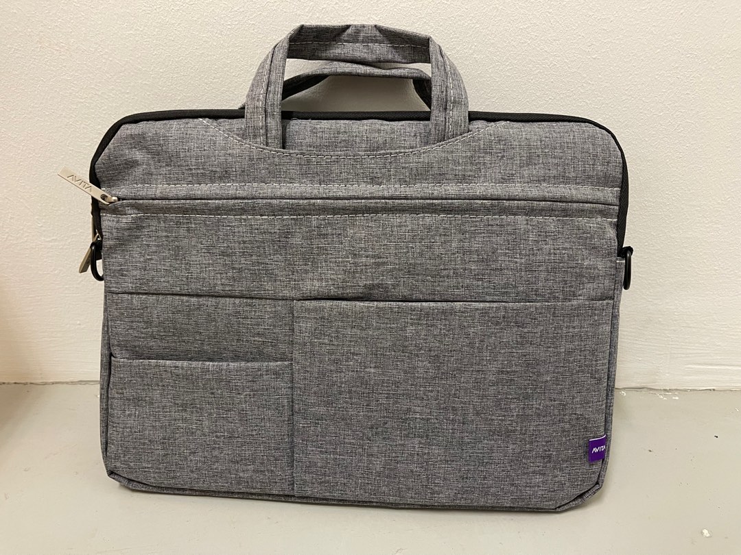Brand New Grey laptop bag (36 X 27) cm, Computers & Tech, Parts