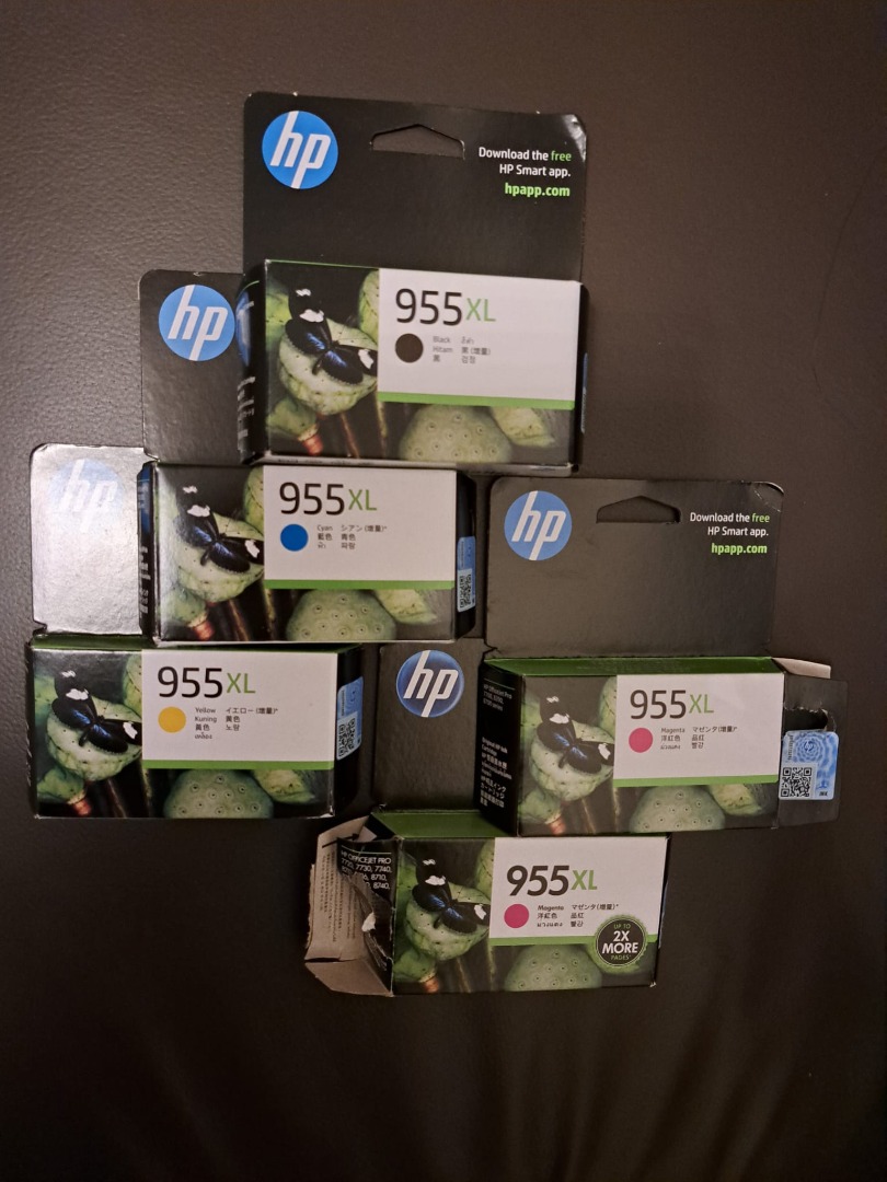Brand new and in-package Original HP 955XL ink cartridges ...
