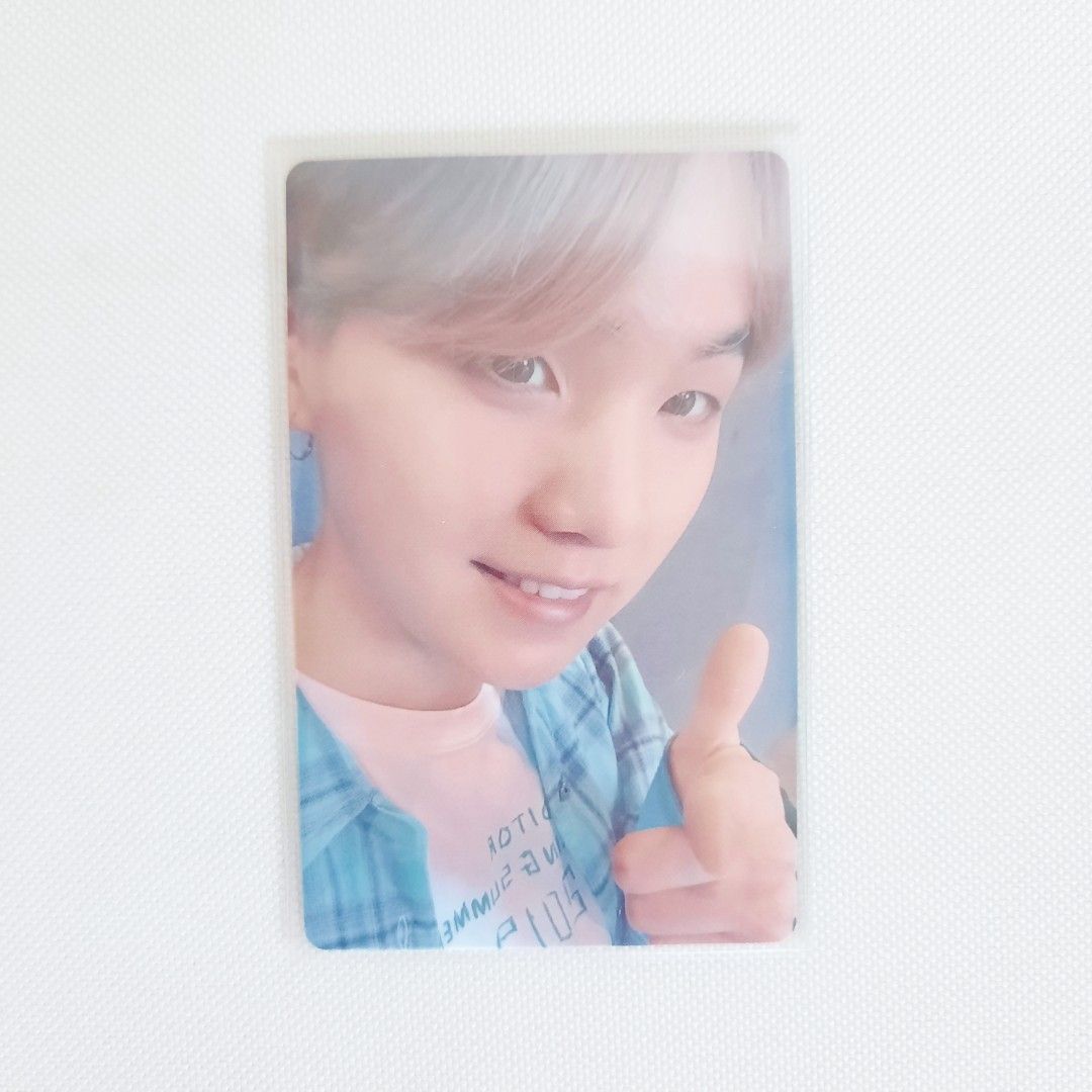 BTS Suga Lights Boy With Luv Japan Photocard, Hobbies & Toys