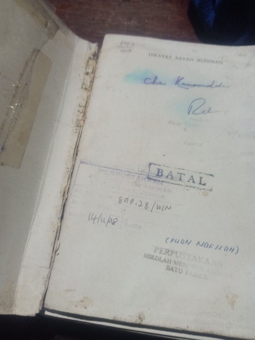 buku lama hikayat bayan budiman, Hobbies & Toys, Books & Magazines