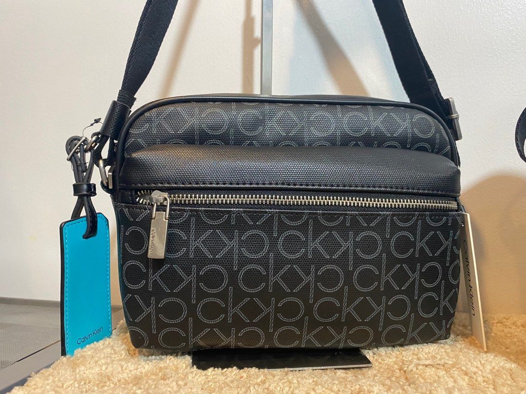 Calvin Klein Sling Bag Leather, Men's Fashion, Bags, Sling Bags on