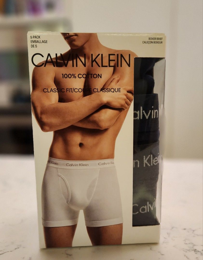 Calvin Klein Underwear - L Size Boxer briefs (5 pcs), Men's Fashion,  Bottoms, New Underwear on Carousell