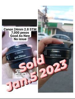 Canon 24mm 2.8 STM Pancake Lens Good As new No issue