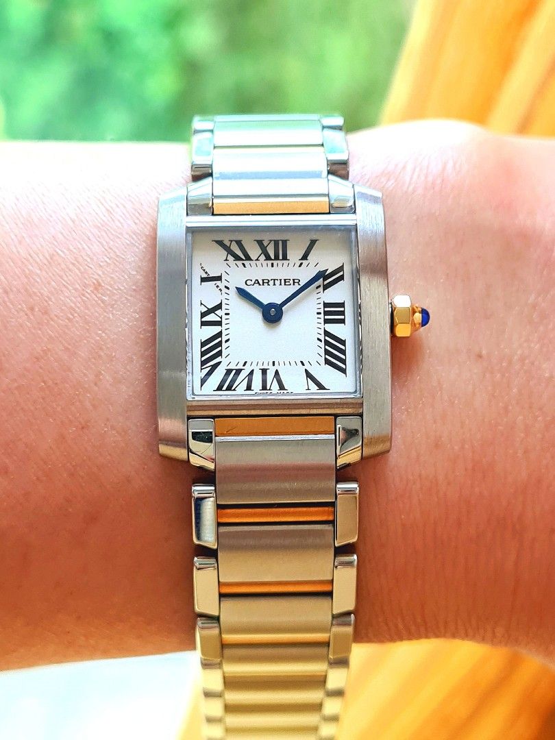 Cartier tank francaise gold and steel outlet
