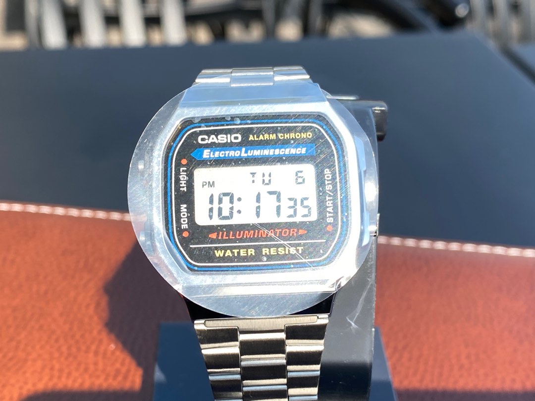 Casio Alarm Chrono Illuminator Ref. A168WA1WCR, 男裝, 手錶及配件, 手錶 Carousell