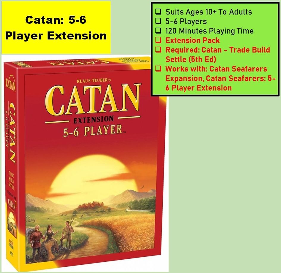 Catan 5th Edition: Trade Build Settle (Popular Board Game), Hobbies ...