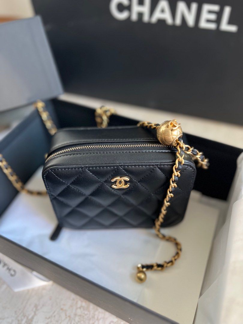 CHANEL 23C MINI VANITY WITH PEARL CRUSH, Luxury, Bags & Wallets on Carousell