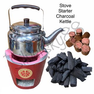Charcoal stove red Cloth move new house good luck fengshui 