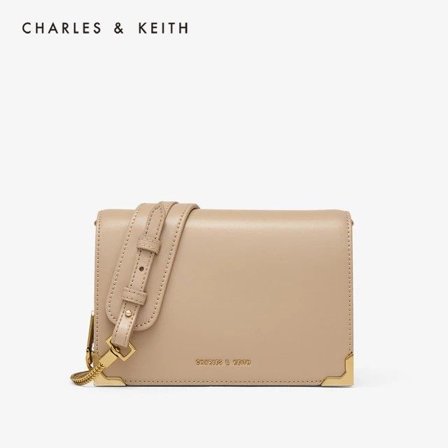Charles & keith metallic edge crossbody bag shop