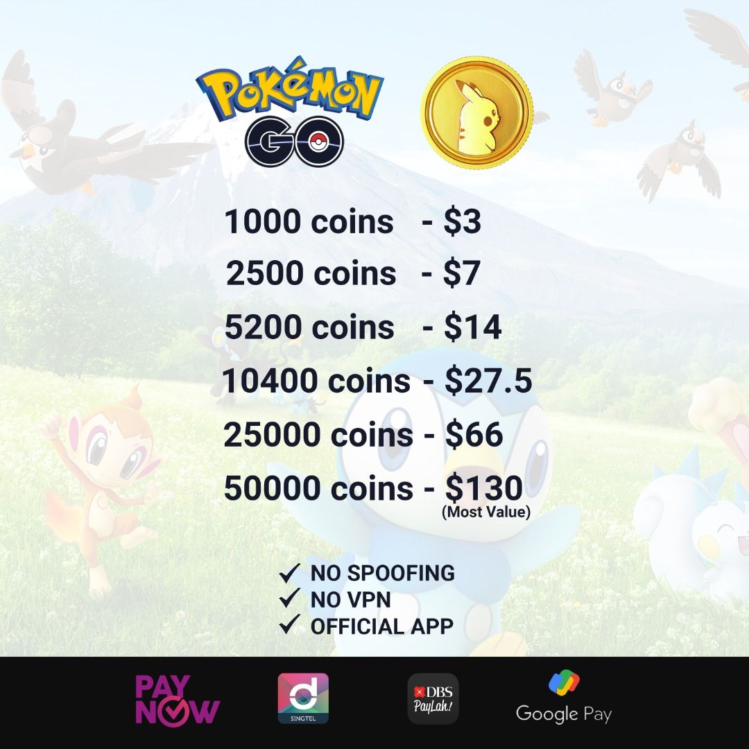 Pokémon GO - 🔔 Web store–exclusive deal 🔔 As a part of the launch of the Pokémon  GO Web Store, you can get up to 1000 additional PokéCoins in PokéCoin  bundles purchased