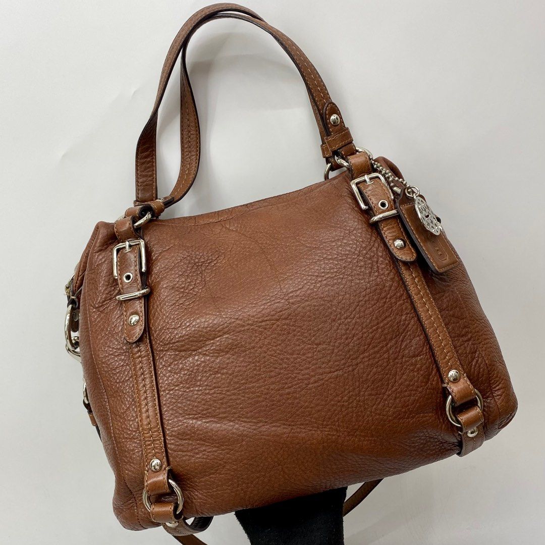 COACH 15273 BROWN LEATHER 2WAY BAG 227006723 >, Women's Fashion