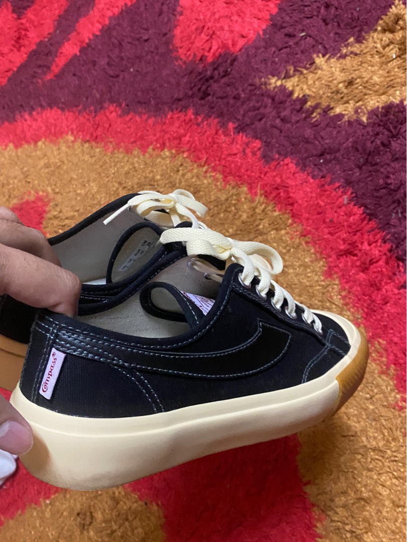 Compass Gazelle Low Black-Gum, Men's Fashion, Footwear, Sneakers 