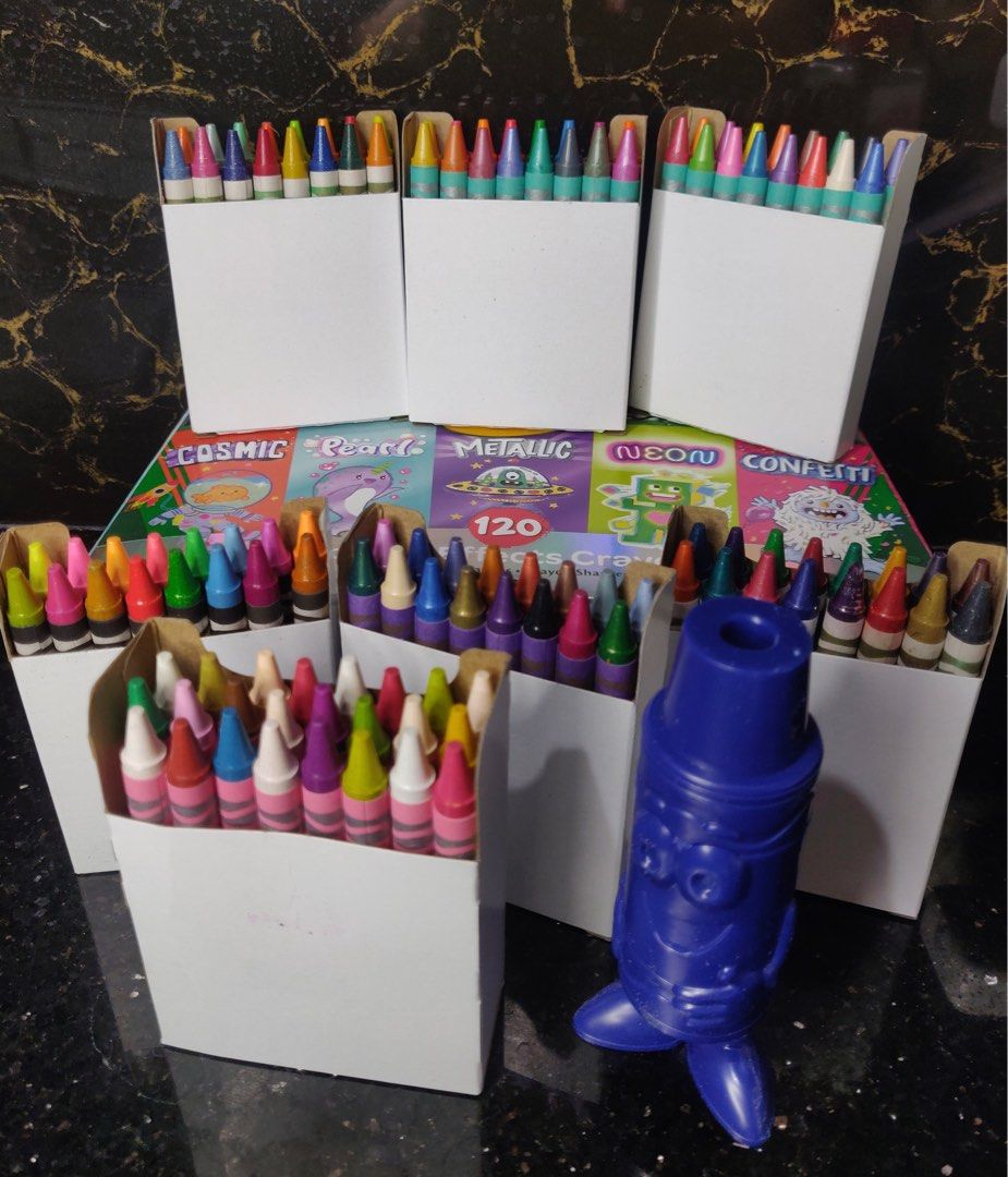 1 BOX Crayola Specialty Crayons Special Effects, 120Ct, Hobbies & Toys