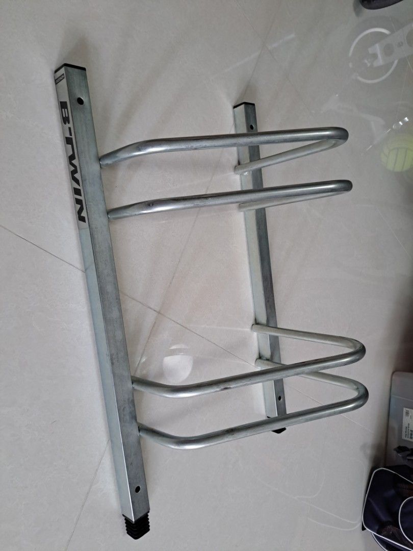 Decathlon bike stand bicycle Storage Rack Btwin Metal 2 Bike Modular Sports Equipment Bicycles Parts Parts Accessories on Carousell