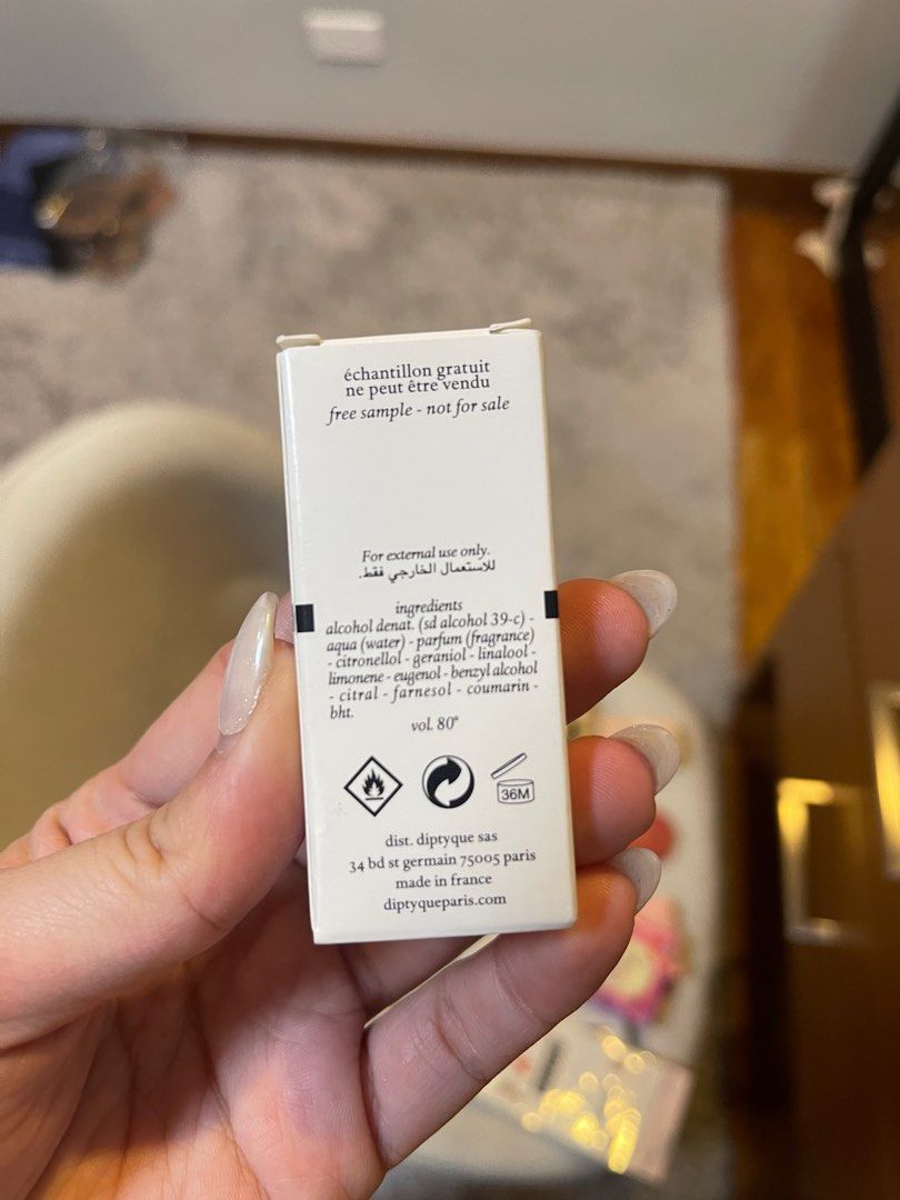 Diptyque Sample Perfume (Category: Fragrance & Deodorants) located in Quezon City. Submitted by shopkoi (Listing ID 1207766237, Image 2). Description: .
